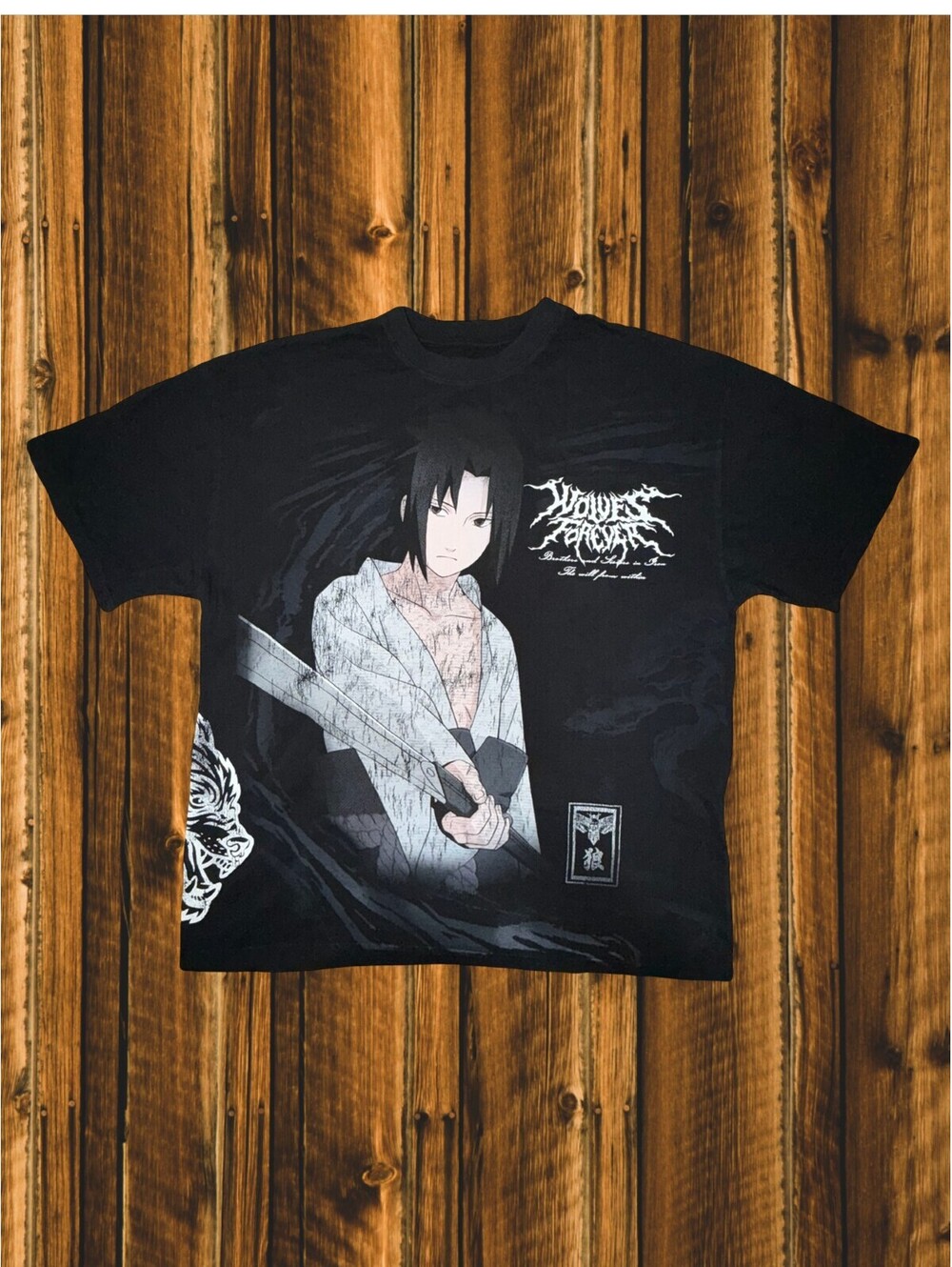 Darc Sport x Naruto Shippuden "Rogue Sasuke" Side By Side Premium Tee XL